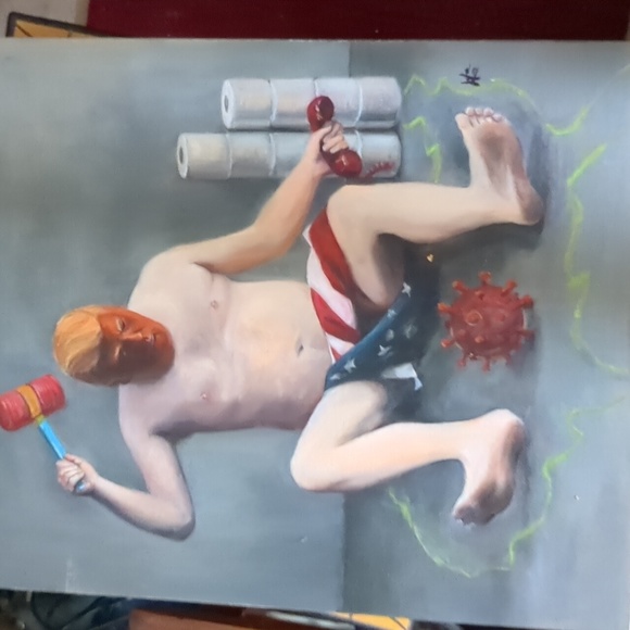 Trump oil painting - Picture 4 of 4